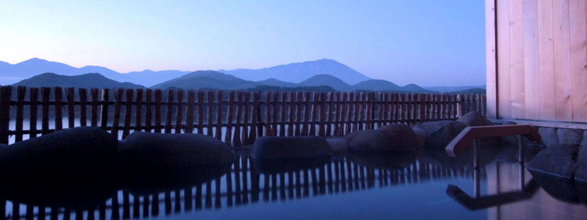 展望露天風呂からの眺め